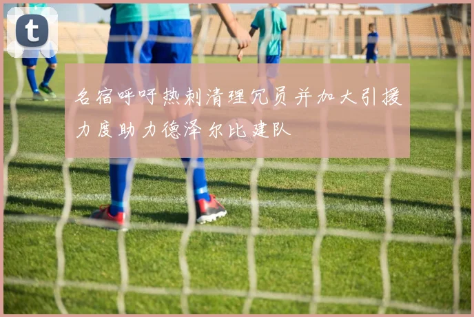 名宿呼吁热刺清理冗员并加大引援力度助力德泽尔比建队